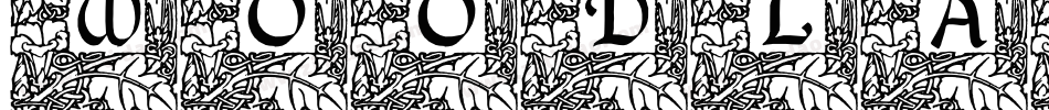 woodland bold字体转换
